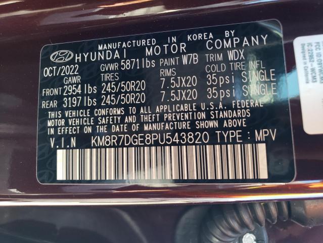 Photo 11 VIN: KM8R7DGE8PU543820 - HYUNDAI PALISADE C 