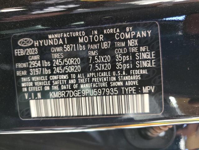 Photo 13 VIN: KM8R7DGE9PU597935 - HYUNDAI PALISADE C 