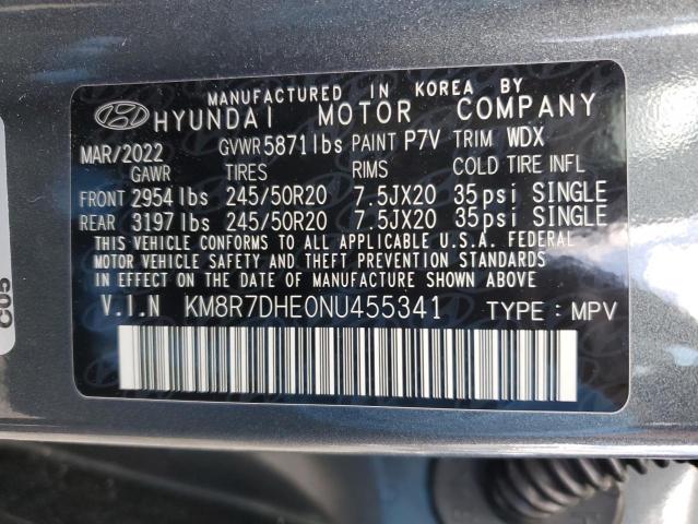 Photo 11 VIN: KM8R7DHE0NU455341 - HYUNDAI PALISADE 