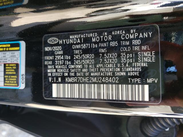 Photo 9 VIN: KM8R7DHE2MU248402 - HYUNDAI PALISADE C 