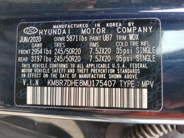 Photo 11 VIN: KM8R7DHE8MU175407 - HYUNDAI PALISADE 