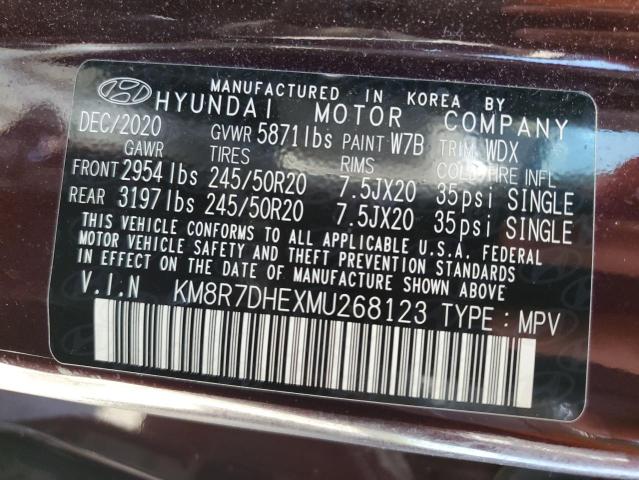 Photo 11 VIN: KM8R7DHEXMU268123 - HYUNDAI PALISADE 