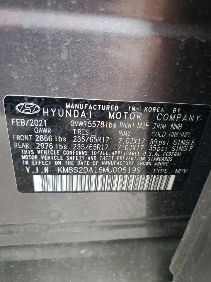 Photo 12 VIN: KM8S2DA16MU006199 - HYUNDAI SANTA FE 