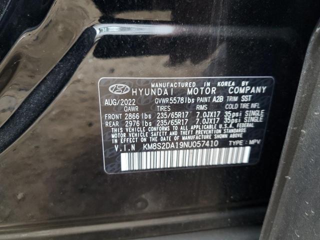 Photo 12 VIN: KM8S2DA19NU057410 - HYUNDAI SANTA FE 