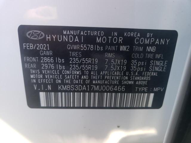 Photo 9 VIN: KM8S3DA17MU006466 - HYUNDAI SANTA FE S 