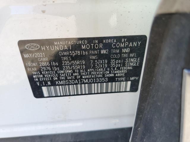 Photo 9 VIN: KM8S3DA17MU013353 - HYUNDAI SANTA FE S 