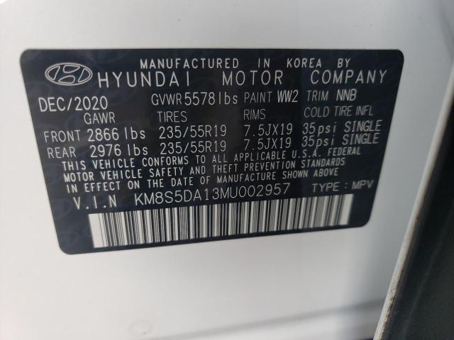 Photo 13 VIN: KM8S5DA13MU002957 - HYUNDAI SANTA FE L 