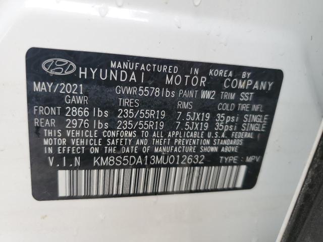 Photo 13 VIN: KM8S5DA13MU012632 - HYUNDAI SANTA FE L 