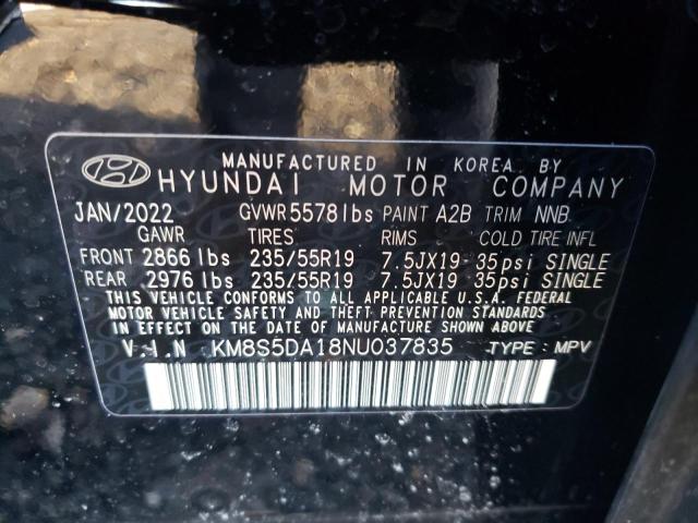 Photo 11 VIN: KM8S5DA18NU037835 - HYUNDAI SANTA FE L 