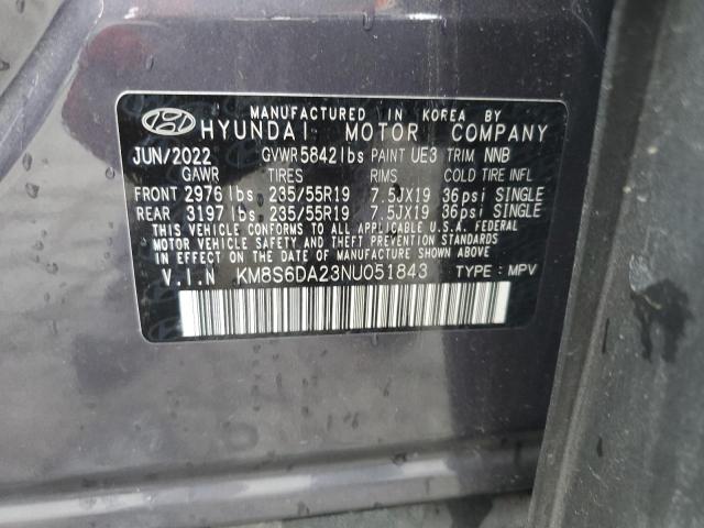 Photo 11 VIN: KM8S6DA23NU051843 - HYUNDAI SANTA FE S 