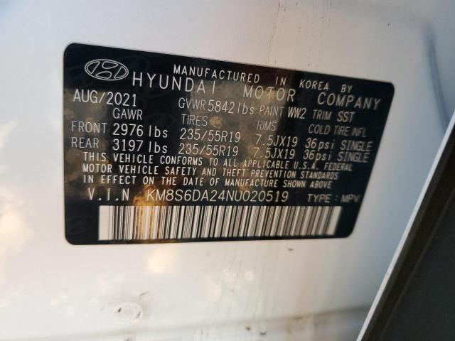 Photo 11 VIN: KM8S6DA24NU020519 - HYUNDAI SANTA FE 