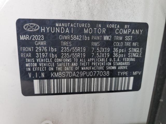 Photo 12 VIN: KM8S7DA29PU077038 - HYUNDAI SANTA FE L 