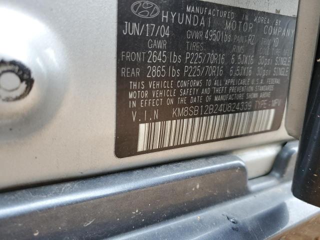 Photo 12 VIN: KM8SB12B24U824339 - HYUNDAI SANTA FE G 