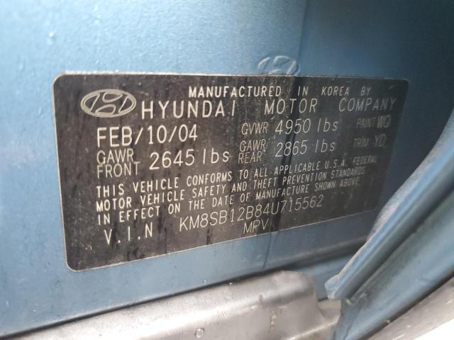 Photo 11 VIN: KM8SB12B84U715562 - HYUNDAI SANTA FE G 