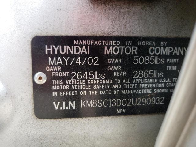 Photo 9 VIN: KM8SC13D02U290932 - HYUNDAI SANTA FE G 