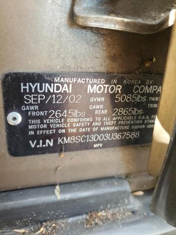 Photo 11 VIN: KM8SC13D03U367588 - HYUNDAI SANTA FE 