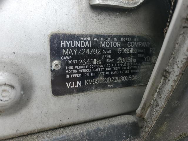 Photo 12 VIN: KM8SC13D22U303504 - HYUNDAI SANTA FE G 