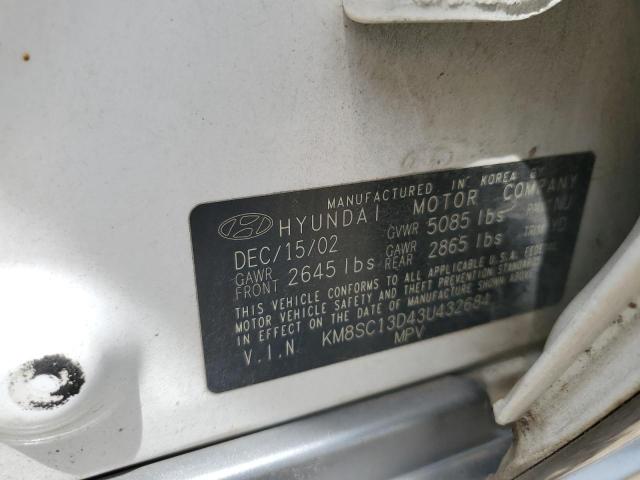 Photo 11 VIN: KM8SC13D43U432684 - HYUNDAI SANTA FE 