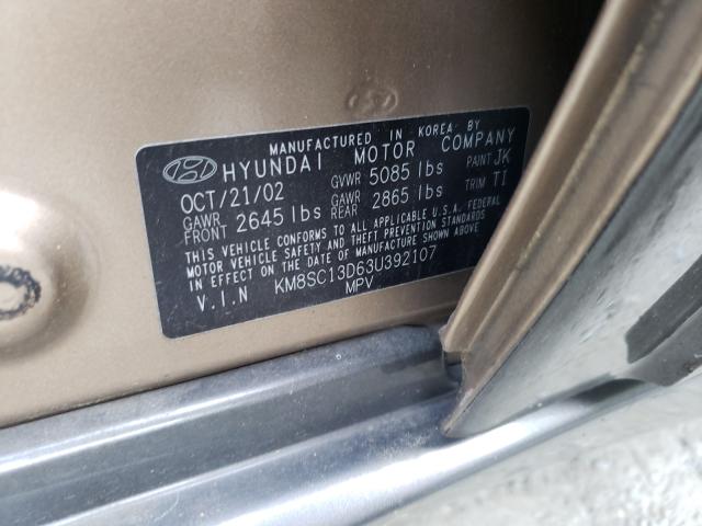 Photo 9 VIN: KM8SC13D63U392107 - HYUNDAI SANTA FE G 