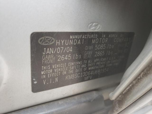 Photo 9 VIN: KM8SC13D64U691954 - HYUNDAI SANTA FE G 