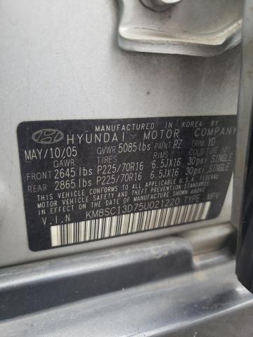 Photo 11 VIN: KM8SC13D75U021220 - HYUNDAI SANTA FE 