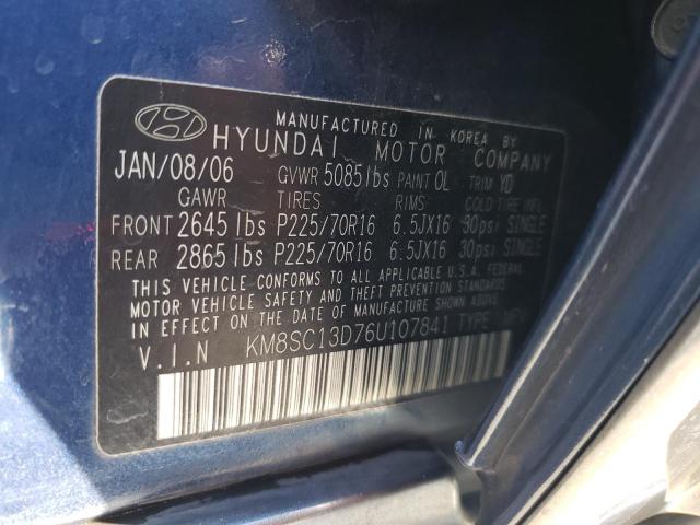 Photo 12 VIN: KM8SC13D76U107841 - HYUNDAI SANTA FE 