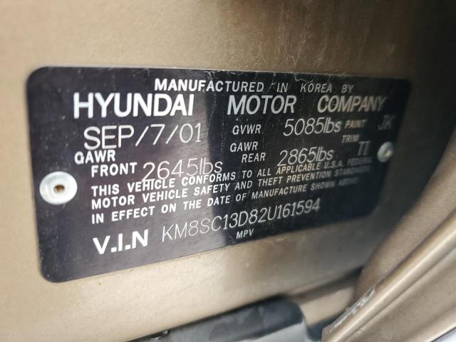 Photo 11 VIN: KM8SC13D82U161594 - HYUNDAI SANTA FE 