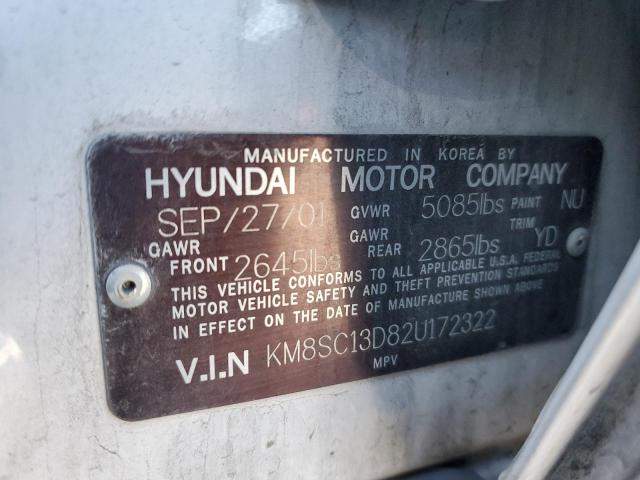 Photo 11 VIN: KM8SC13D82U172322 - HYUNDAI SANTA FE 