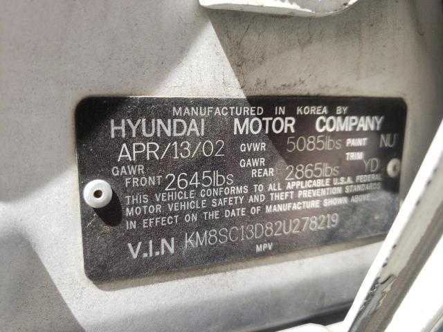 Photo 9 VIN: KM8SC13D82U278219 - HYUNDAI SANTA FE G 