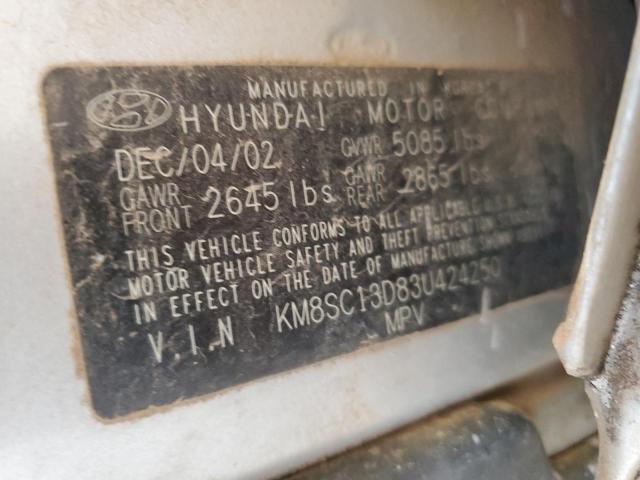 Photo 12 VIN: KM8SC13D83U424250 - HYUNDAI SANTA FE G 