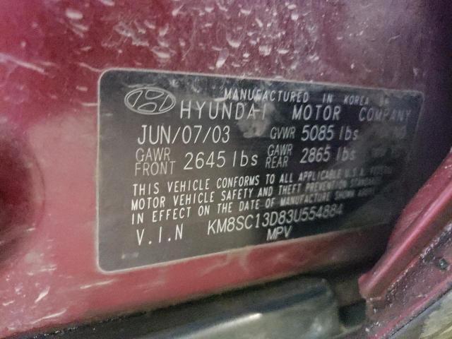 Photo 11 VIN: KM8SC13D83U554884 - HYUNDAI SANTA FE G 