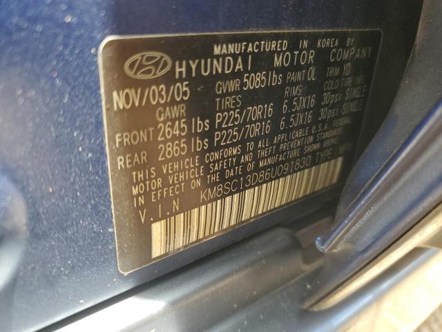 Photo 11 VIN: KM8SC13D86U091830 - HYUNDAI SANTA FE 