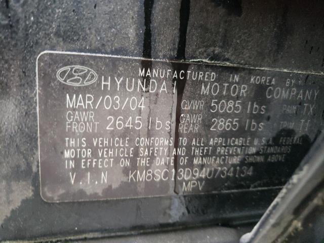 Photo 9 VIN: KM8SC13D94U734134 - HYUNDAI SANTA FE G 