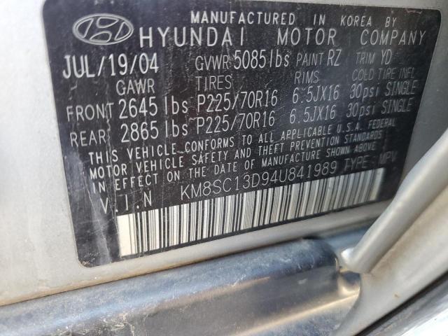 Photo 13 VIN: KM8SC13D94U841989 - HYUNDAI SANTA FE G 