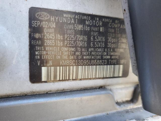 Photo 12 VIN: KM8SC13D95U868823 - HYUNDAI SANTA FE G 