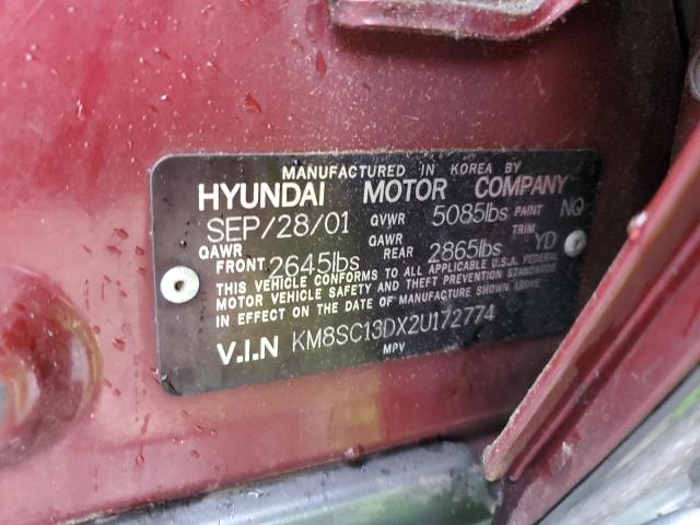 Photo 12 VIN: KM8SC13DX2U172774 - HYUNDAI SANTA FE G 