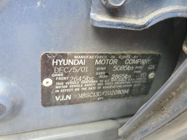 Photo 12 VIN: KM8SC13DX2U209094 - HYUNDAI SANTA FE G 