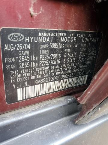 Photo 12 VIN: KM8SC13DX5U865459 - HYUNDAI SANTA FE G 