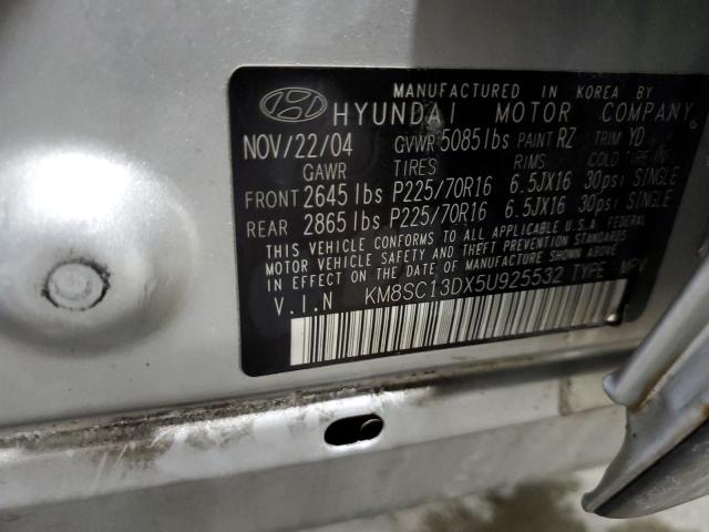 Photo 11 VIN: KM8SC13DX5U925532 - HYUNDAI SANTA FE 