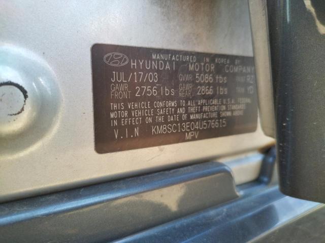 Photo 9 VIN: KM8SC13E04U576615 - HYUNDAI SANTA FE 