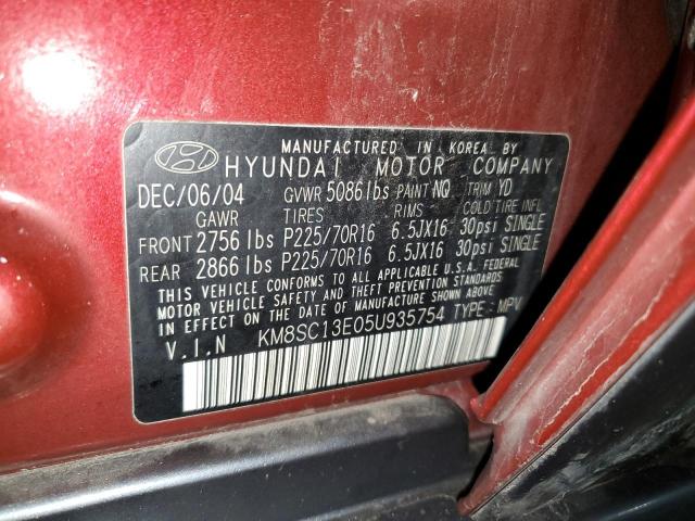 Photo 11 VIN: KM8SC13E05U935754 - HYUNDAI SANTA FE 