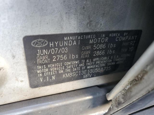 Photo 12 VIN: KM8SC13E13U554735 - HYUNDAI SANTA FE 