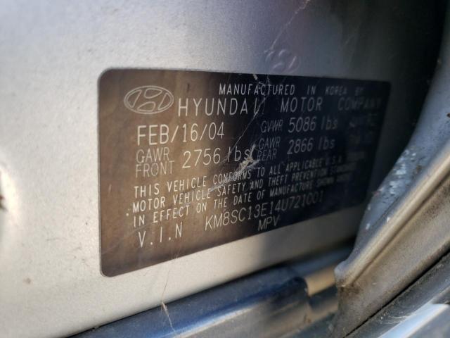 Photo 11 VIN: KM8SC13E14U721001 - HYUNDAI SANTA FE G 