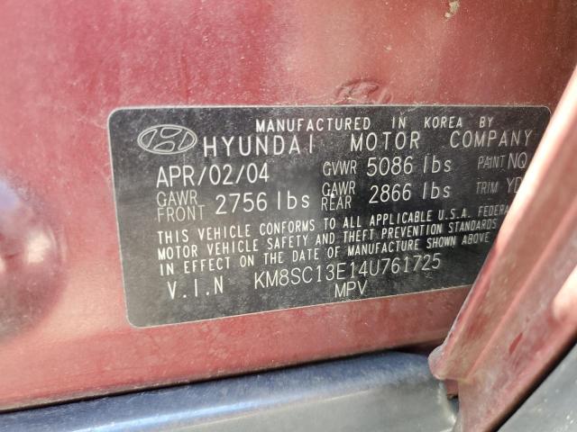 Photo 12 VIN: KM8SC13E14U761725 - HYUNDAI SANTA FE 