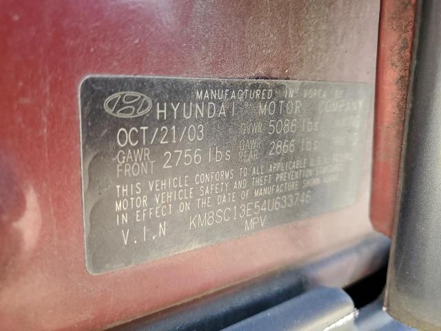 Photo 11 VIN: KM8SC13E54U633746 - HYUNDAI SANTA FE G 