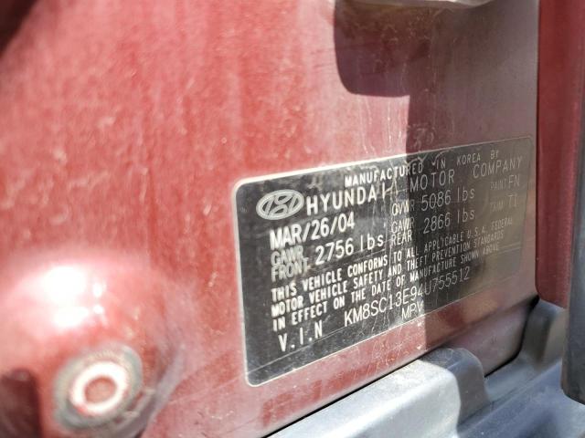 Photo 12 VIN: KM8SC13E94U755512 - HYUNDAI SANTA FE G 