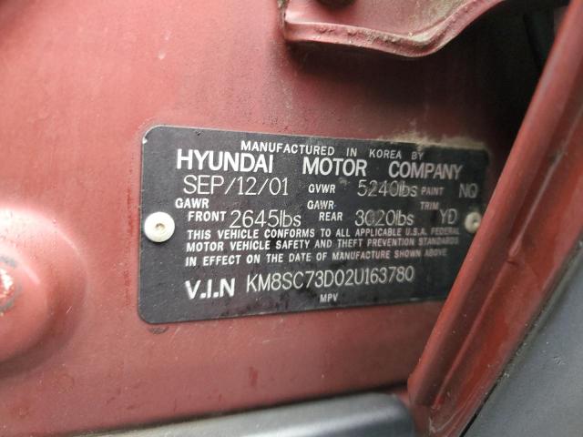 Photo 12 VIN: KM8SC73D02U163780 - HYUNDAI SANTA FE G 