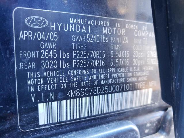 Photo 12 VIN: KM8SC73D25U007101 - HYUNDAI SANTA FE 