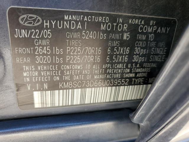 Photo 13 VIN: KM8SC73D66U039552 - HYUNDAI SANTA FE G 