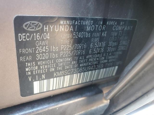 Photo 12 VIN: KM8SC73D85U943269 - HYUNDAI SANTA FE G 